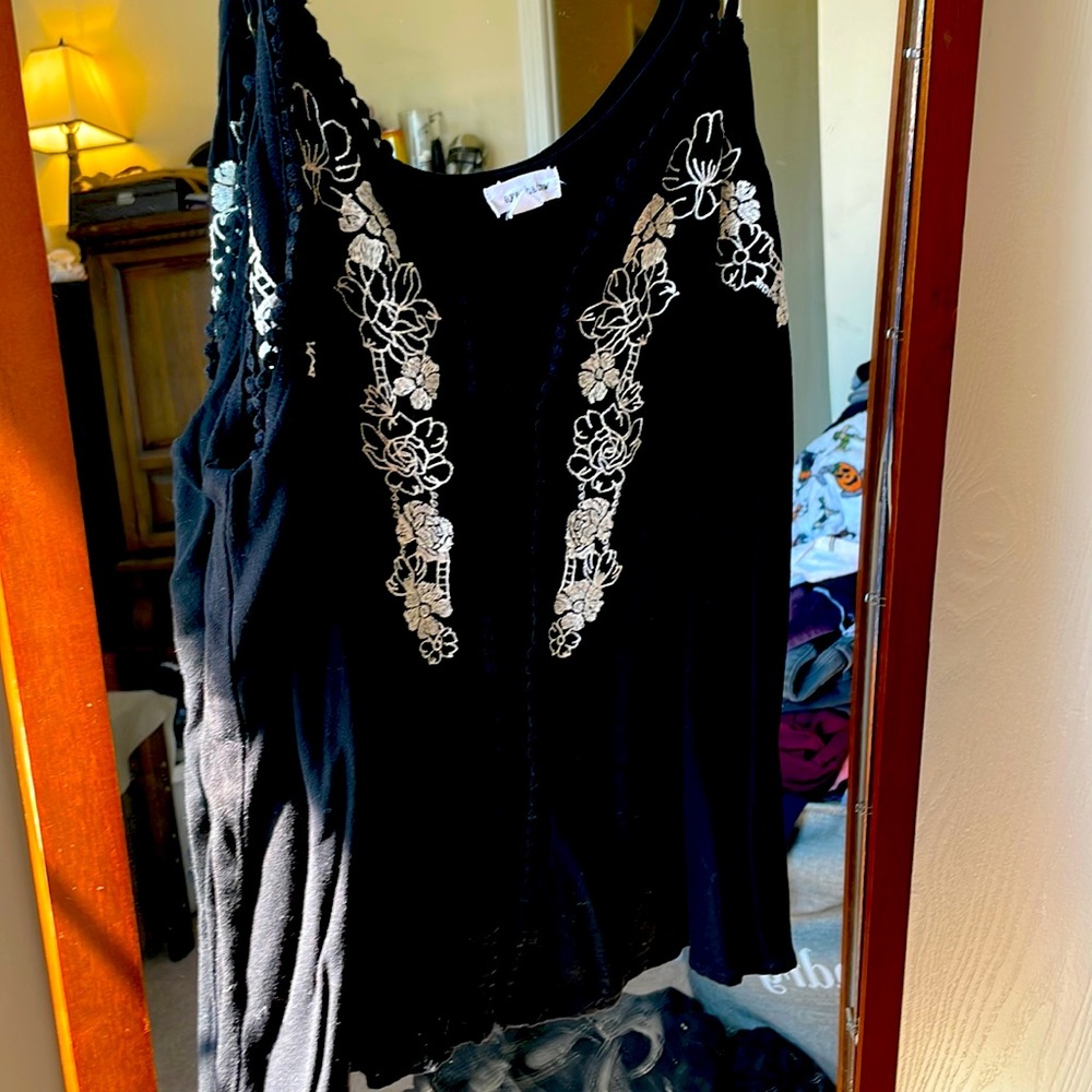 Black tank top